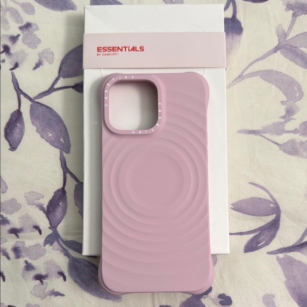 Casetify Pink Ripple Pattern Phone Case 16 pro max
